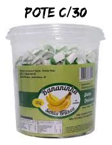 Doce Bananinha Cristalizada Santa Branca Pote C 30 Unid 35g MercadoLivre