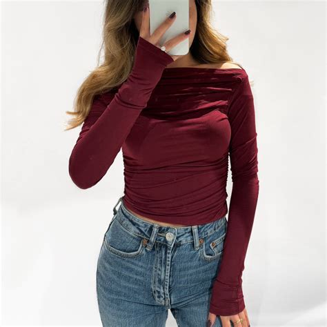 Alani Top Wine Red Femme Fatale Fashion