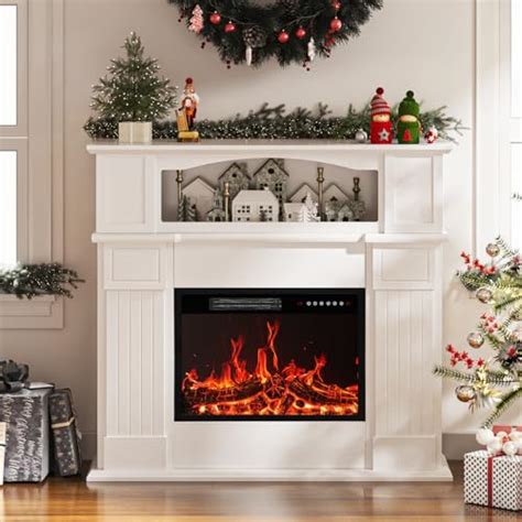 BOSSIN 43 Electric Fireplace With Mantel 23 Inch Electric Fireplace