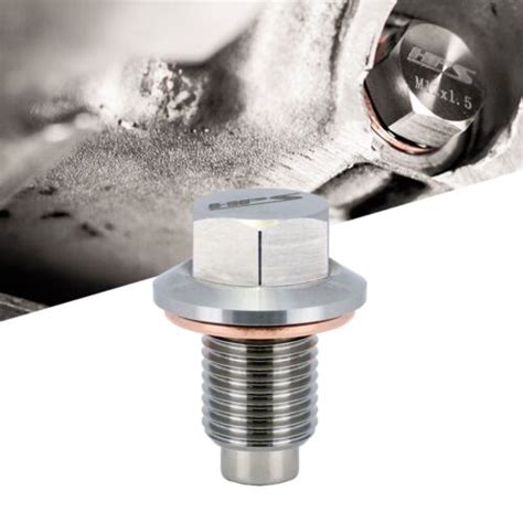 Hps Stainless Steel Magnetic Oil Drain Plug Bolt W Washer M X For