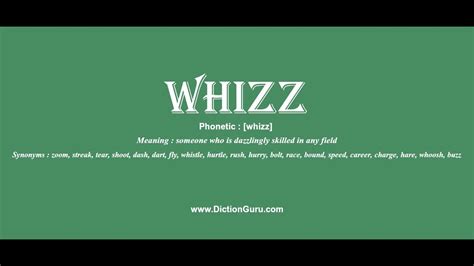 whizz: How to pronounce whizz with Phonetic and Examples - YouTube