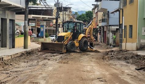 Macrodrenagem Servi Os Avan Am Em Via Do Bairro Nova Bras Lia