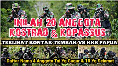 Sedih Inilah Nama Anggota Kostrad Kopassus Yg Gugur Ditembak Kkb