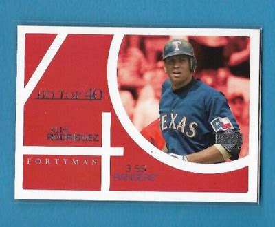 Upper Deck Man Texas Rangers Alex Rodriguez Card Ebay