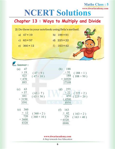 NCERT Solutions for Class 5 Maths Chapter 13 Ways to Multiply Divide.