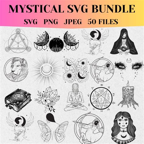 Mystical Svg Bundle Witchy Svg Tarot Svg Magical Witchy Svg Witchy