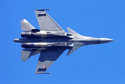 Indian Air Force fighter jet Sukhoi performs