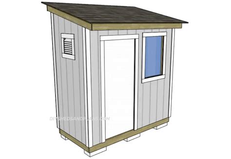 4x8 Lean To Shed Plans Free | Materials List | DIY