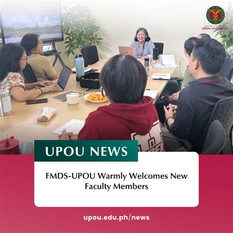 UPOU-FMDS Warmly Welcomes New Faculty Members - University of the ...