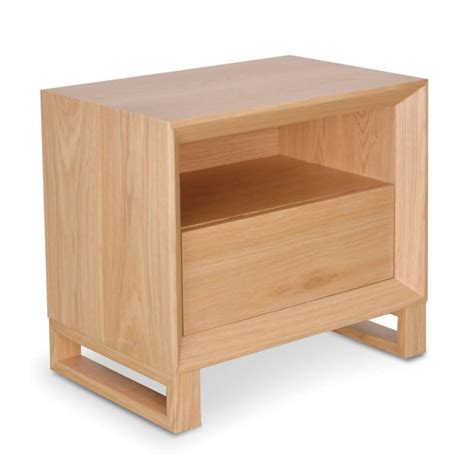 Jorg Wooden Bedside Table, Oak