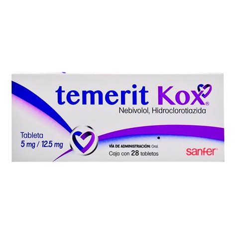 Nebivolol Hidroclorotiazida Temerit Kox Mg Mg Tabletas