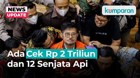 Cek Senilai Rp 2 Triliun Ditemukan Di Rumah Dinas Syahrul Yasin Limpo