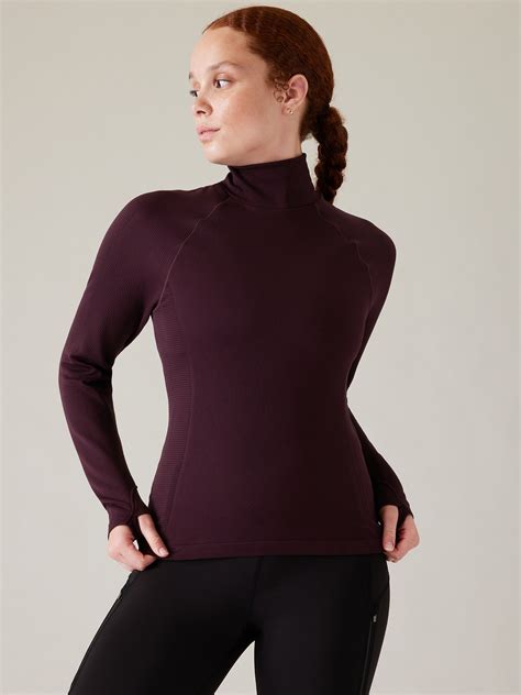 Flurry Seamless Turtleneck Top Athleta