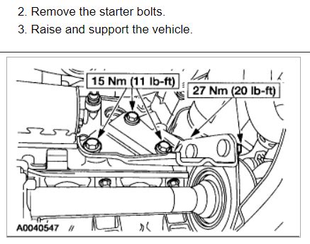 Starter Replacement Instructions How Do I Replace Starter Motor