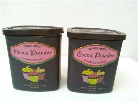 2 Pack Trader Joes Cocoa Powder Unsweetened 9 Oz Each Ebay