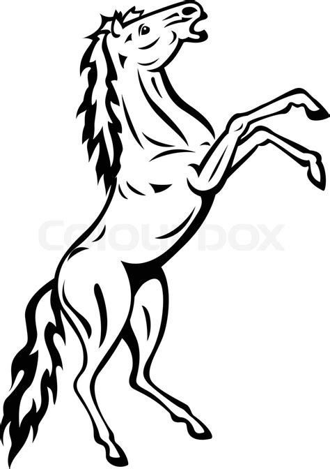 Standing Horse Outline