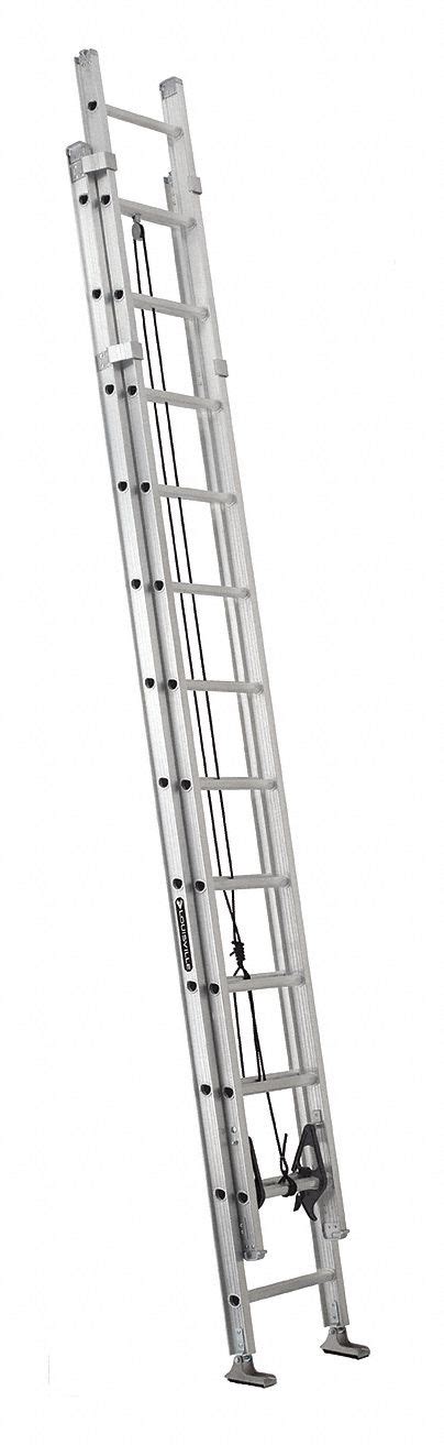 Louisville Ft Overall Ht Aluminum Extension Ladder Y