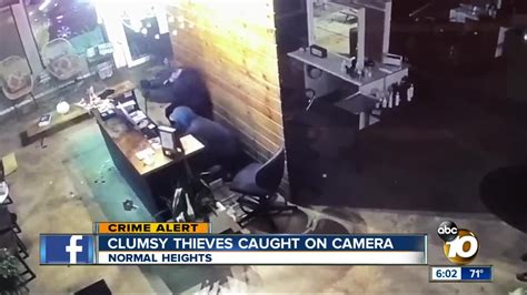 Video Clumsy Thieves Caught On Camera Breaking Into Salon