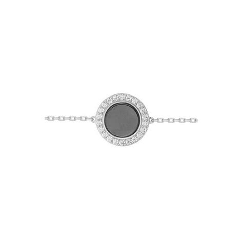 MELATA Bracelet fin pour femme bracelet en argent rhodié avec