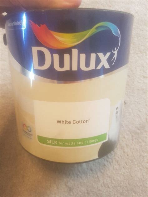 Dulux White Cotton Silk Paint 2.5L | in Leicester, Leicestershire | Gumtree