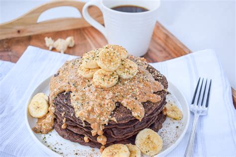 Vegan Chocolate Protein Pancakes Kelly Jones Nutrition