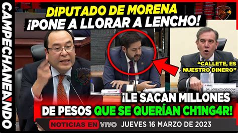 DE ÚLTIMA HORA LENCHO SE PONE COMO LOCO MORENA DESTAPA MILLONES DEL