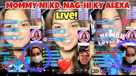 SO SWEET KDLEX MOMMY NI KD NAG HI PA KY ALEXA LIVE NA ON KUMU YouTube