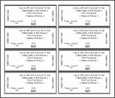 11 Ms Word Raffle Ticket Template - SampleTemplatess - SampleTemplatess