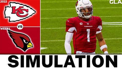 Chiefs Vs Cardinals 2022 Week 1 Simulation Madden 22 Updated Rosters