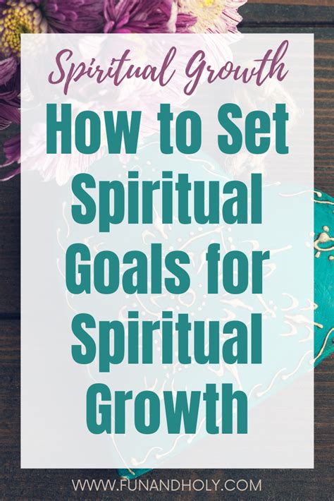 How to set goals for spiritual growth – Artofit