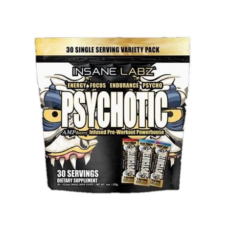 Insane Labz Psychotic Gold 30 Serv Variety Pack Mr Suplementos