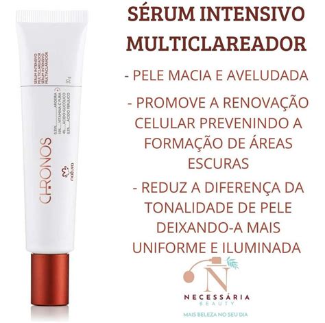 Kit Natura Chronos Clareador Melasma Marcas Do Sol Manchas Frete grátis