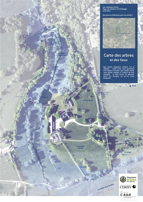 Des cartes pour rendre visite aux arbres du parc du château de Cerisy