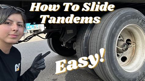 How To Slide Tandems On A 53 Trailer Youtube