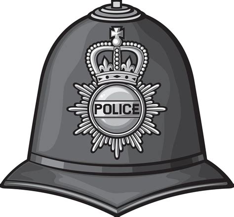 British Police Helmet 3190073 Vector Art at Vecteezy