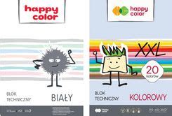 Happy Color Blok Techniczny Bia Y Kolorowy A Ceny I Opinie Ceneo Pl