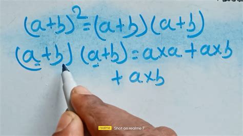 A2+2ab+b2 ka details.how to make algebra formula a square +2ab +b ...