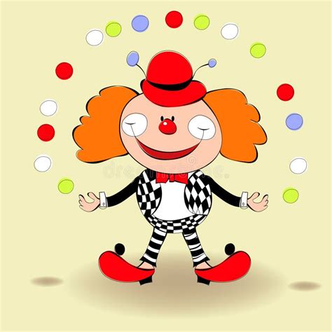 Payaso Ilustración Del Vector Ilustración De Colores 12088757