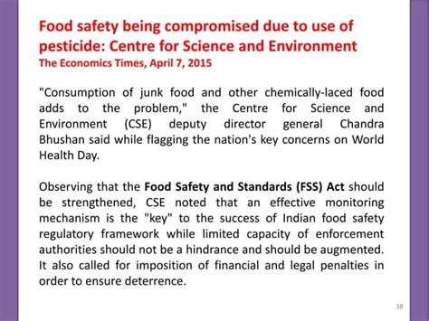 Food Safety Standard Act 2006 PPT