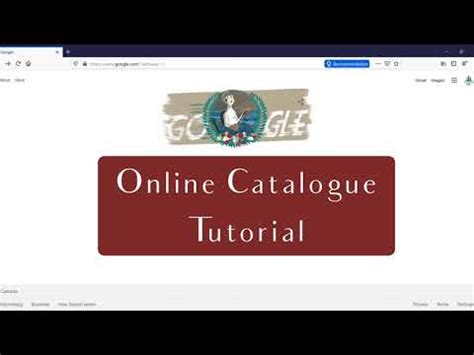 Online Library Catalogue Tutorial Youtube