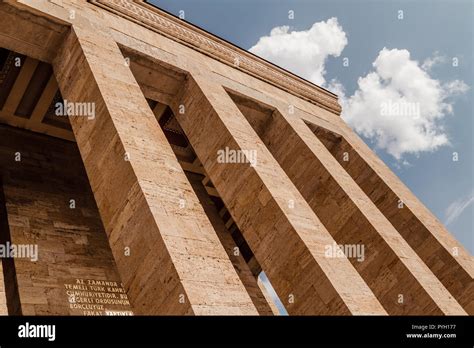 Ankara T Rkei Oktober Das Mausoleum Anitkabir Mausoleum