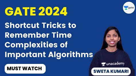 Shortcut Tricks To Remember Time Complexities Of Important Algorithms