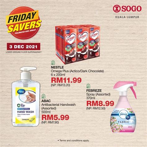 Sogo Kuala Lumpur Supermarket Friday Savers Promotion Dec