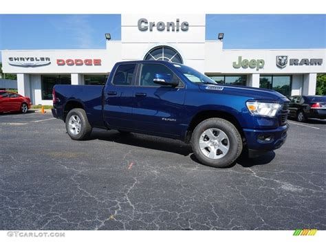 2019 Patriot Blue Pearl Ram 1500 Big Horn Quad Cab 128510318