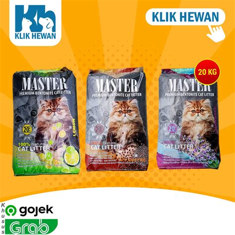 Jual GOSEND Pasir Kucing Wangi Gumpal Clumping Master 20Kg Litter Non