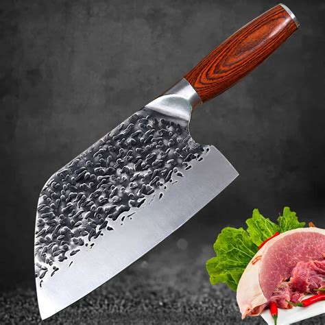 Forged Kitchen Chef Knife Stainless Steel Meat Vegetables Slicing Bone