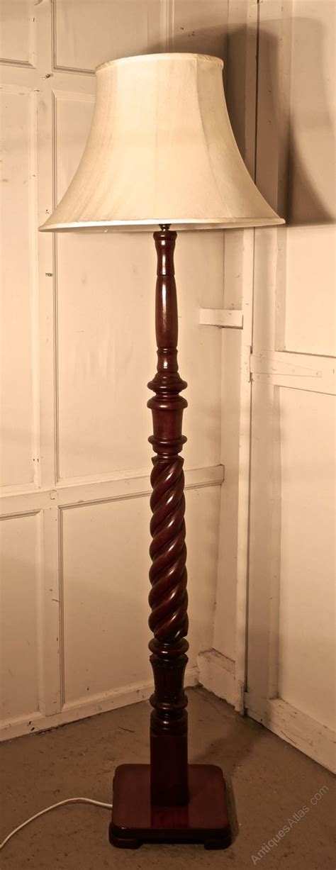 Antiques Atlas Mahogany Floor Standing Or Standard Lamp