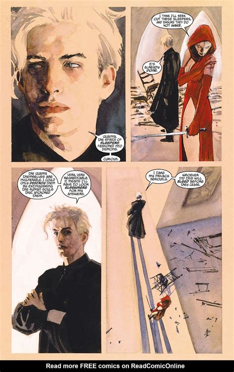 Lucifer Morningstar Comic Art Sandman Comic Hellblazer Comic