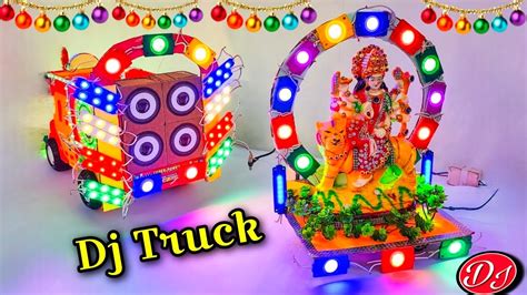 Durga Puja Navratri DJ Mini Truck DJ Light Big DJ Truck Loading Radha