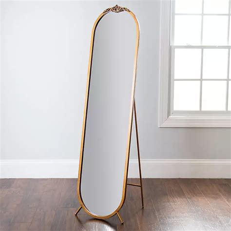 Gold Ornate XL Leaner Mirror | Kirklands Home